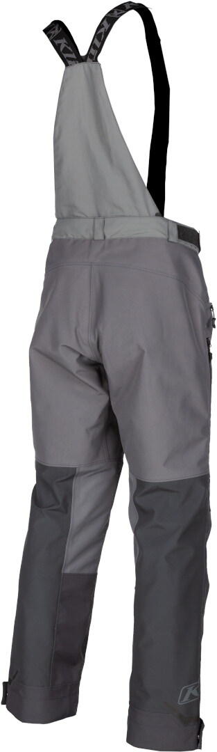 Klim Powerxross 2022 Pantaloni de bib pentru snowmobil gri deschis/gri închis L scurt Figura 2