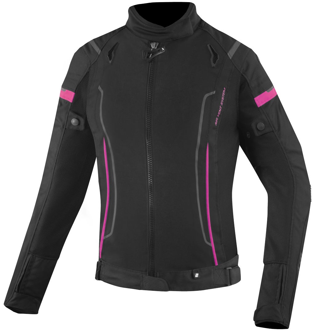 Bogotto Vysio imperméable 3in1 dames moto textile veste noir/rose XL Figure 1