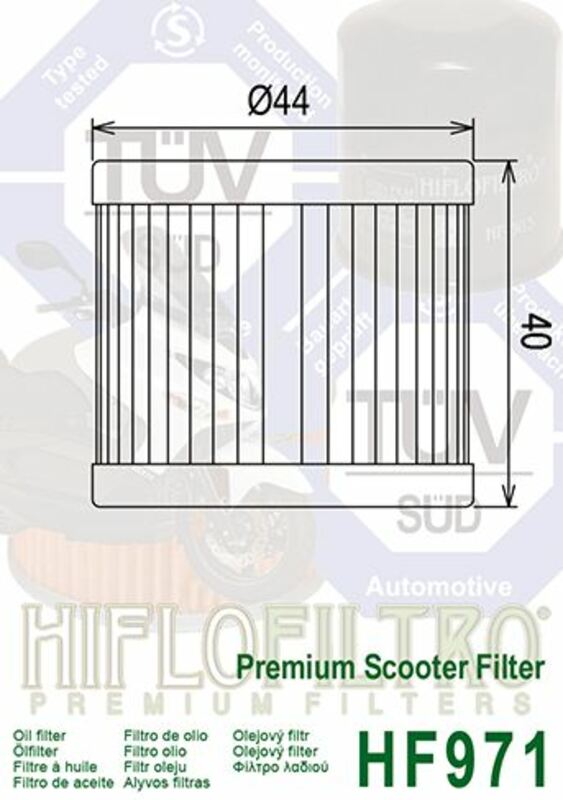 Hiflofiltro Oljefilter - HF971 Figur 3
