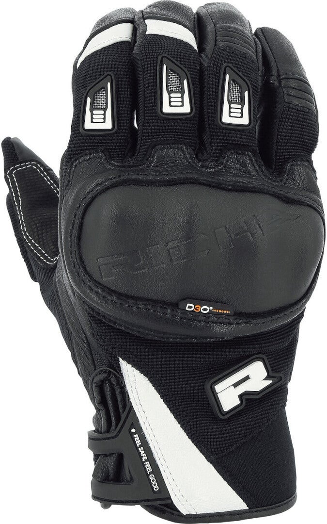 Richa Magma 2 Motorcycle Gloves black/white M Figure 1