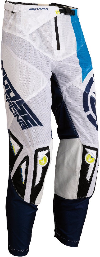 Moose Racing Sahara S20 Motocross Pants blue/white/yellow 30 Figure 1