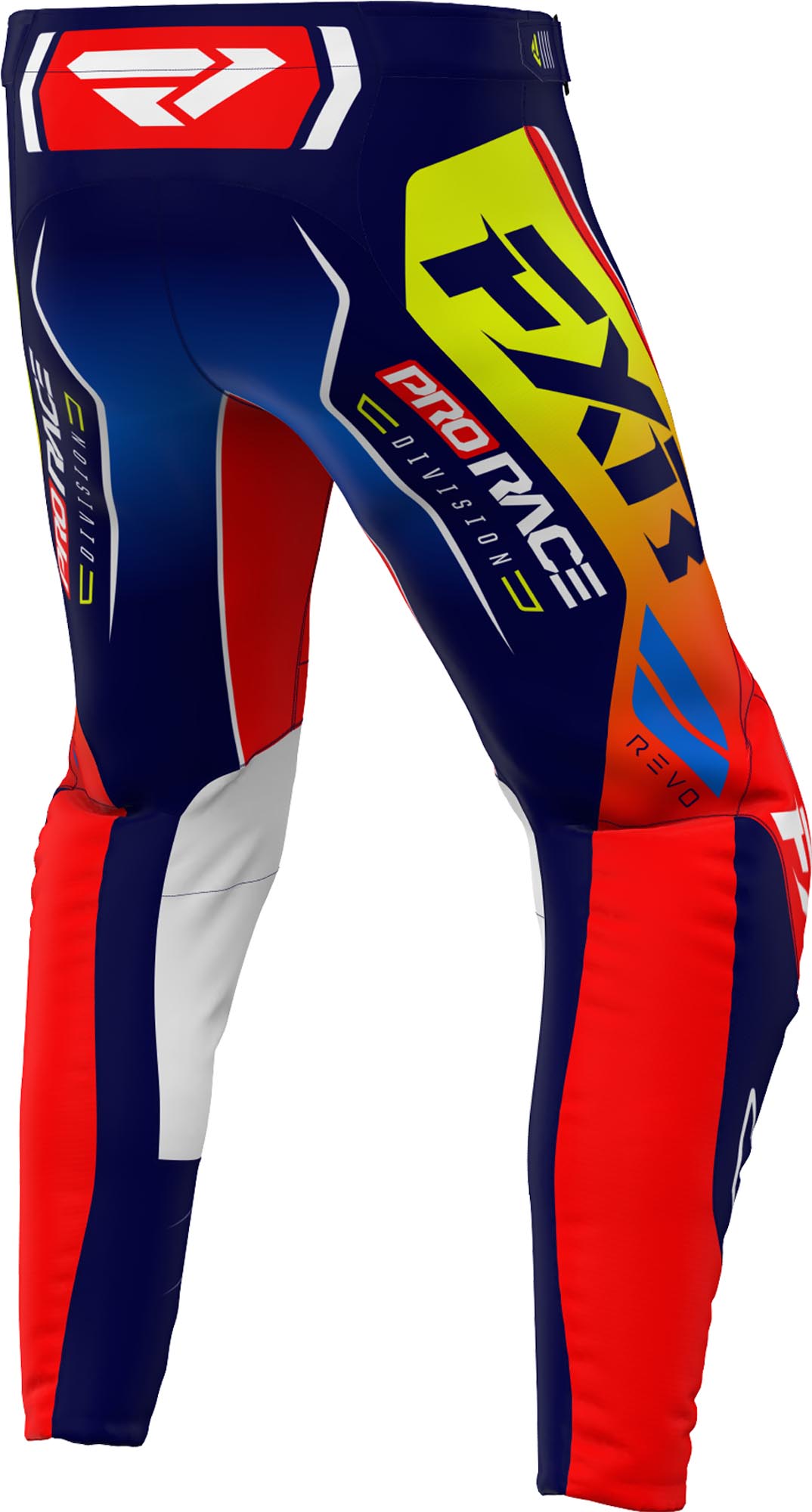 FXR Revo Alpha Motocross Pants blue/red/white 34 Figure 2