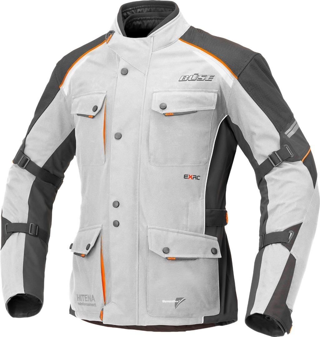 Büse Porto Motorrad Textiljacke hellgrau 64 Abbildung 1