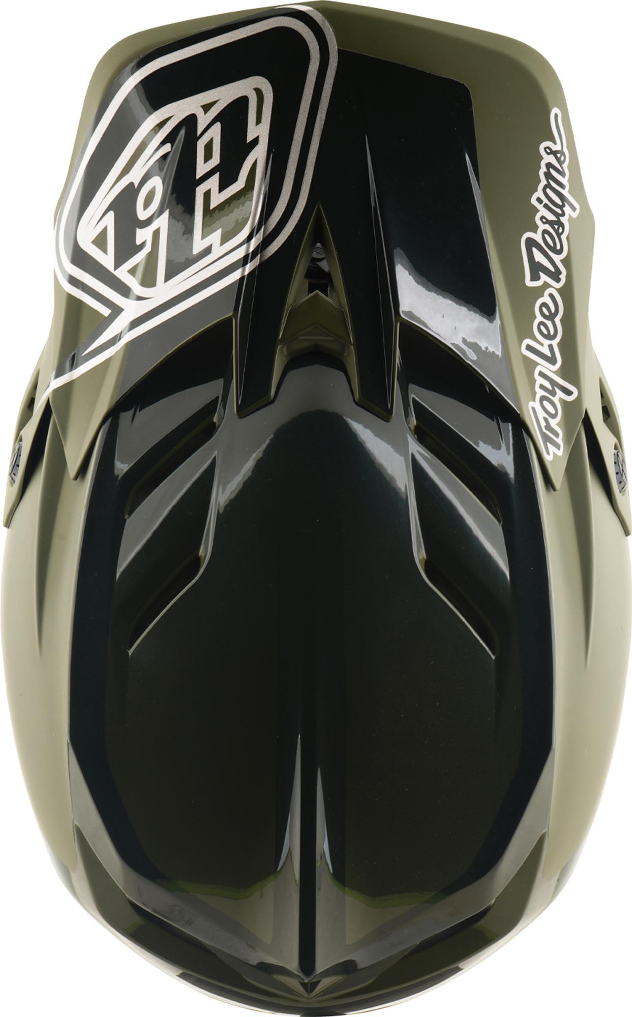 Side view of Troy Lee Designs D4 Polyacrylite MIPS Shadow Downhill Helmet