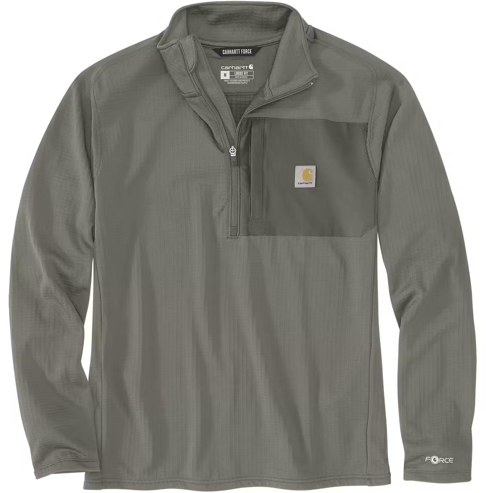 Carhartt Force Ironwood Relaxed Half-Zip Mock Neck Φούτερ ελιά/πράσινο M Γράφημα 1