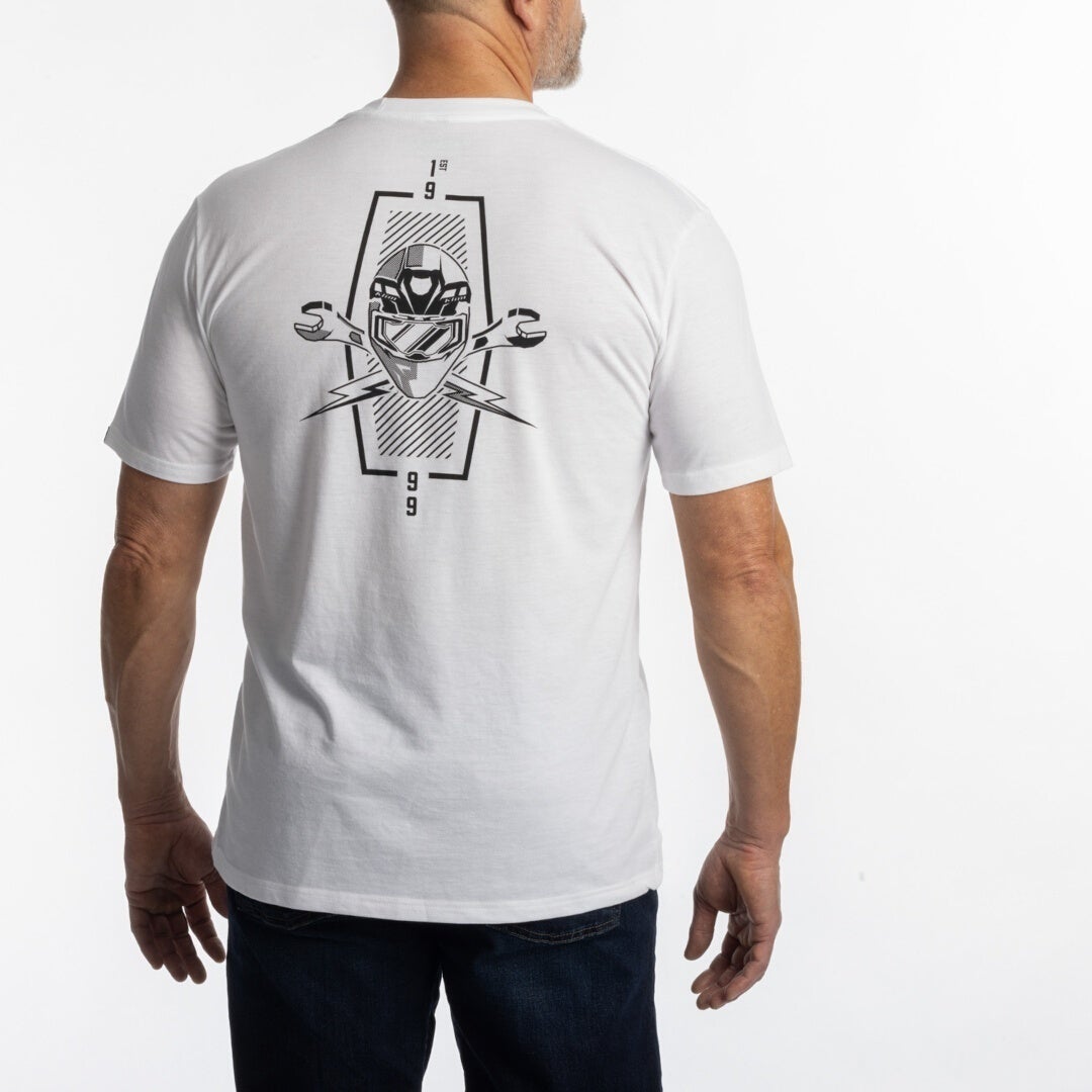 Klim Petrol Tri-Blend Triko bílá/černá XL Obrázek 4