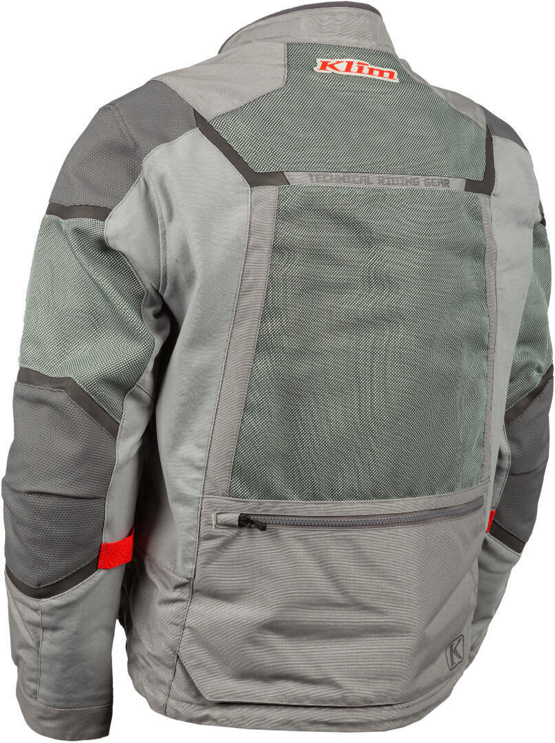 Klim Baja S4 Motorrad Textiljacke hellgrau/rot S Abbildung 2