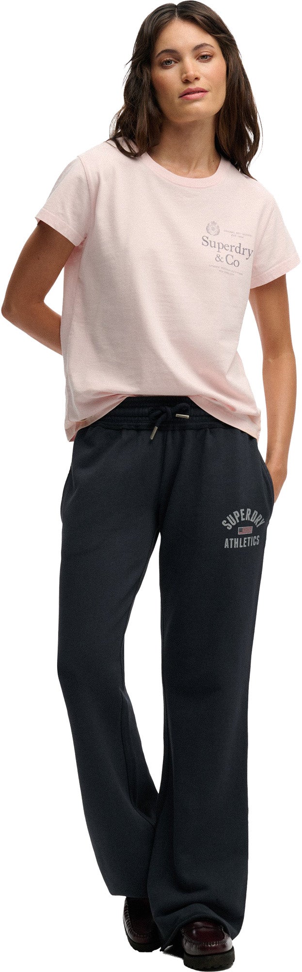 Superdry & Co Luxe Casual Classic Damen T-Shirt rosa 14 Abbildung 3