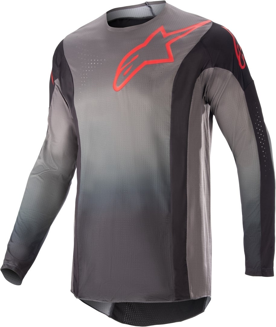 Alpinestars Techstar Sein Motocross trøje sort/grå/rød XL Figur 1