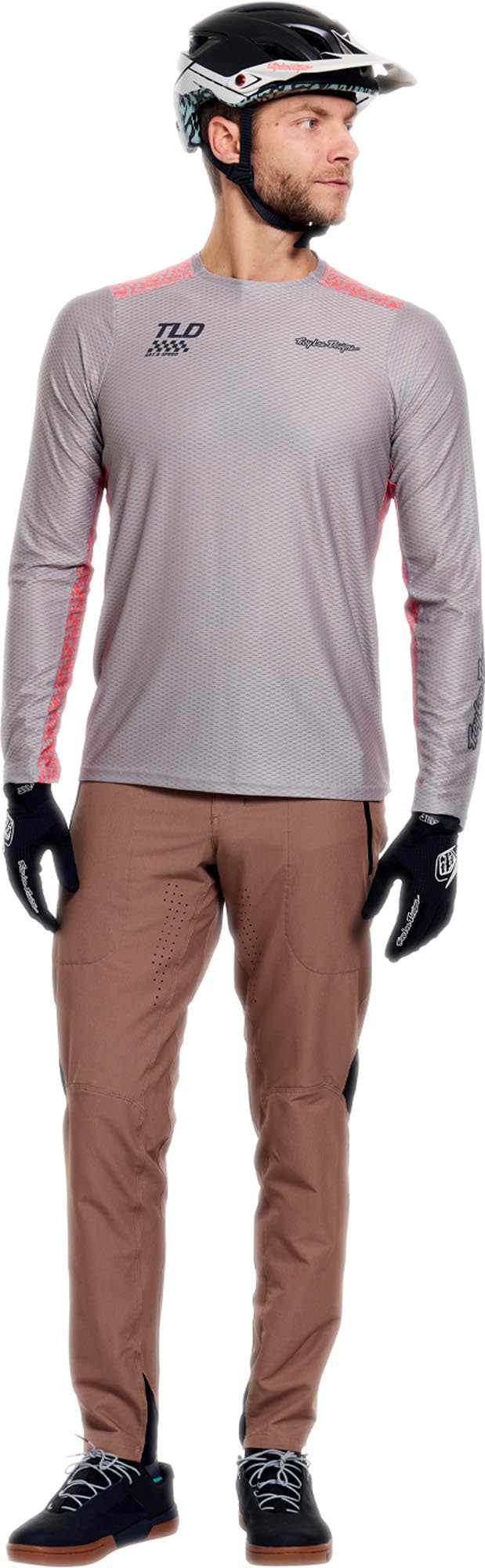 Troy Lee Designs Skyline Pro Air Ridgeline Bicycle Jersey light grey L Figure 12