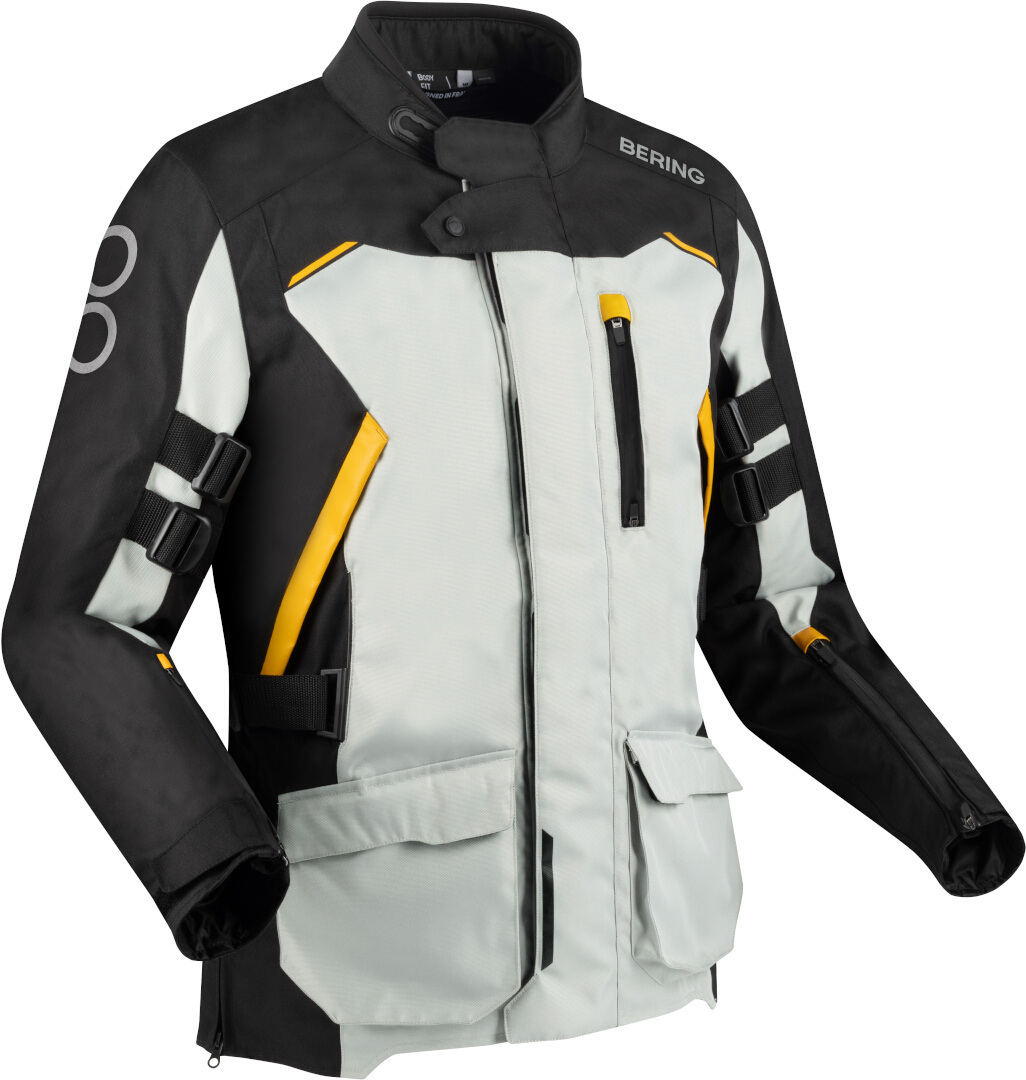 Bering Zephyr waterproof Motorcycle Textile Jacket black/grey L Figure 1