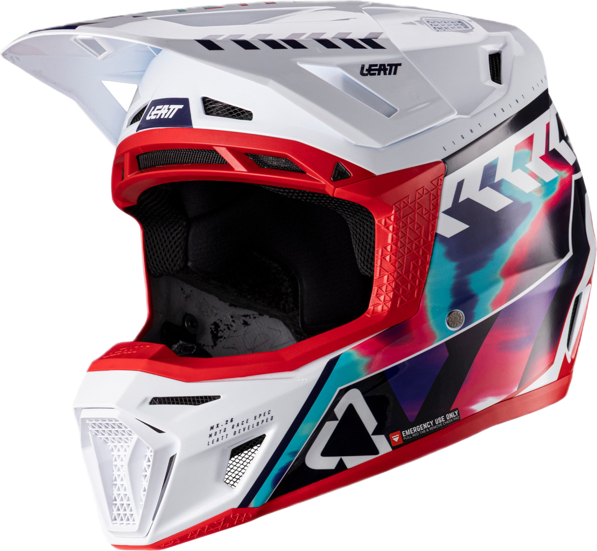 Leatt 8.5 V26 Motocross Helm mit Brille multi/rot M (57/58) Abbildung 6