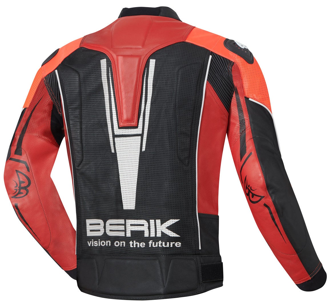 Berik Street Motorcycle Leather Jacket black/red 58 Figure 2