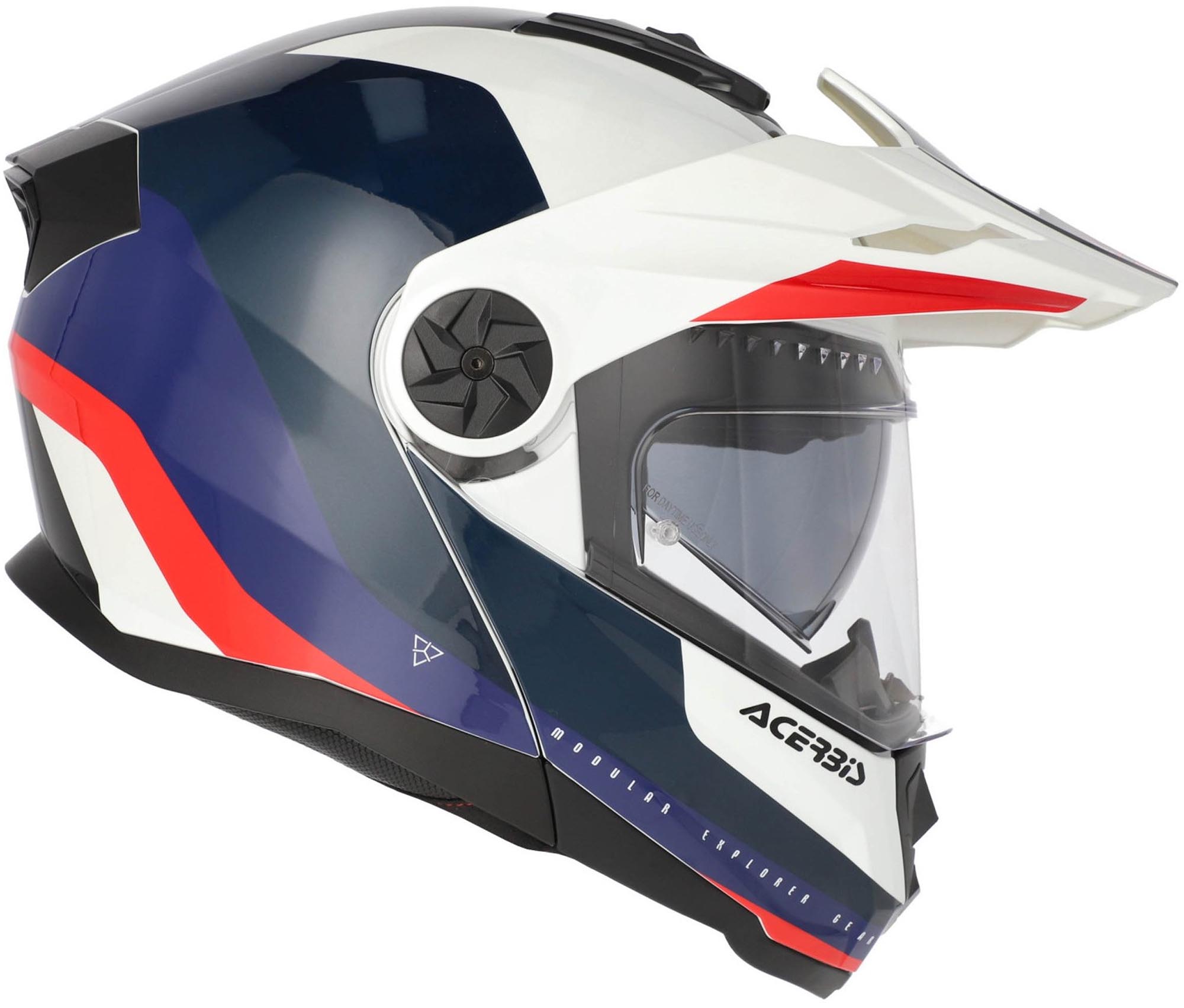 Acerbis Rider Logo Helmet white/blue/red M (57/58) Figure 2