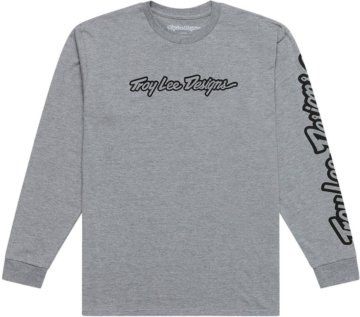 Troy Lee Designs Signature 긴팔 회색/검정 L 그림 1