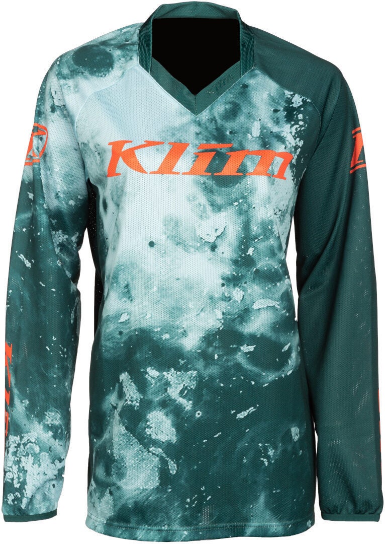 Klim XC Lite Corrosion 2023 Motocross trøje til damer grøn/blå M Figur 5