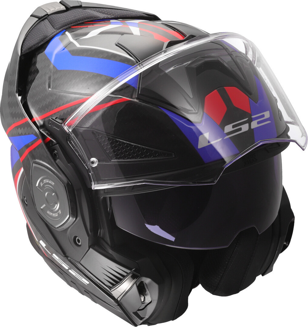 LS2 FF901 Advant X Carbon Future II Casco bianco/blu/rosso L (59/60) Figura 13