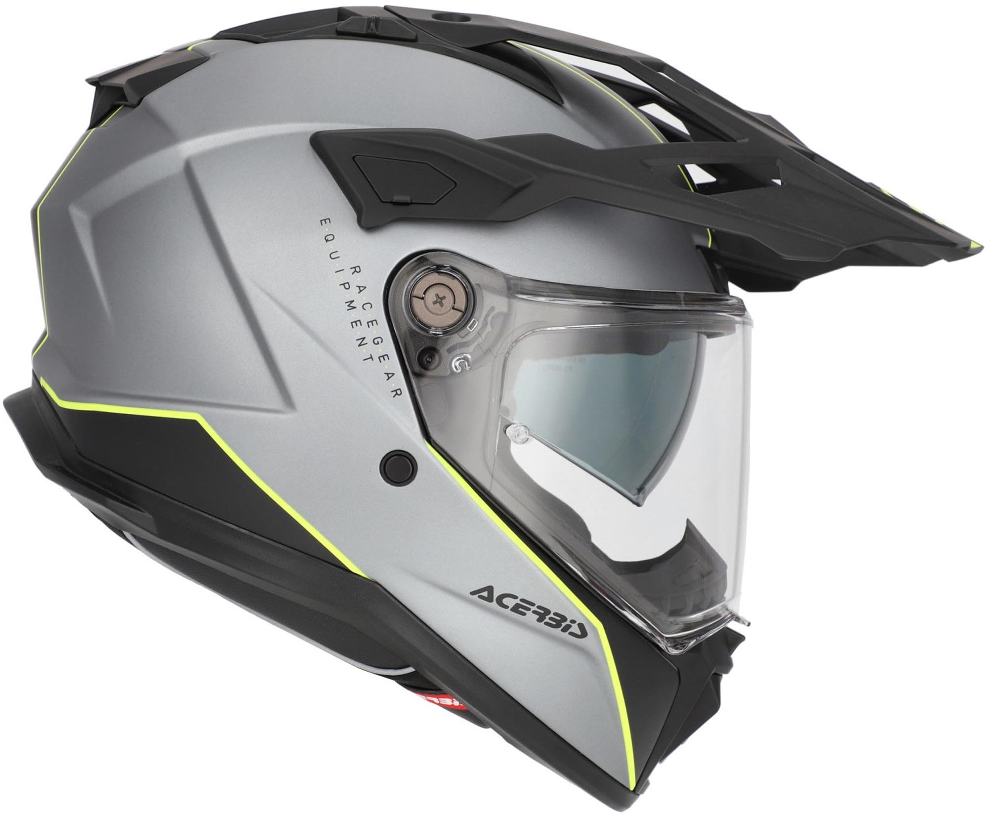 Acerbis Attack Logo Matt Casque d’enduro Gris mat/jaune néon L (59/60) Figure 2