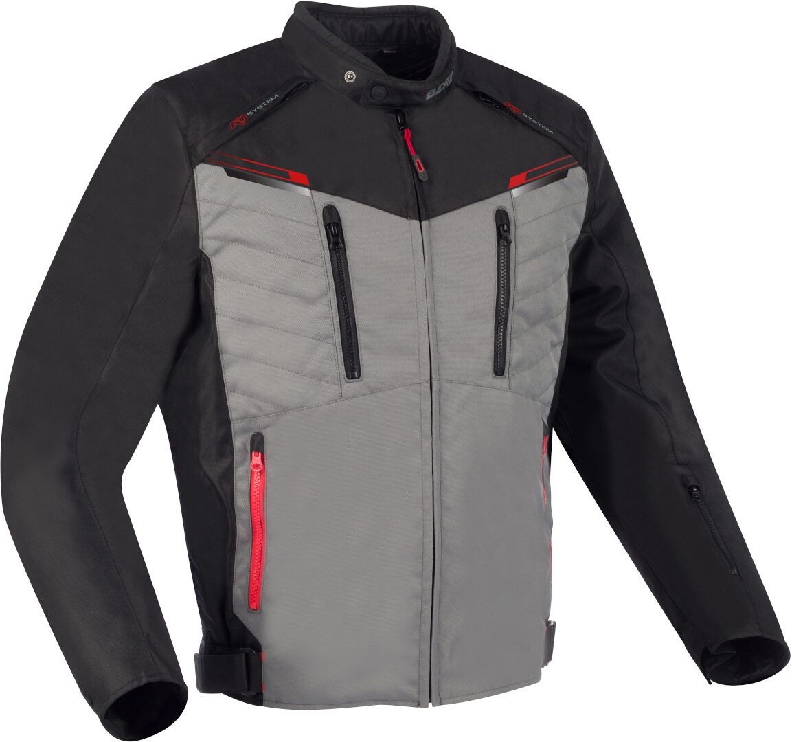 Bering Otago waterproof Motorcycle Textile Jacket black/grey XL Figure 1