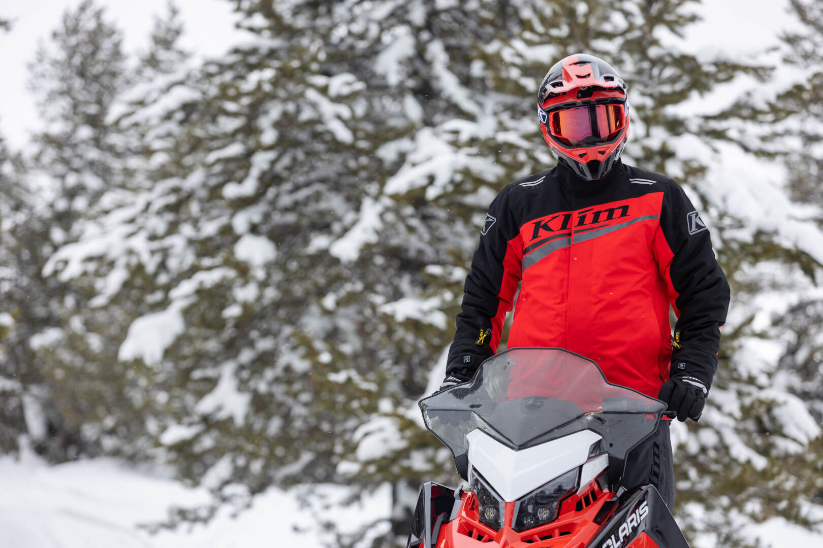 Klim Kaos Snowmobile Jacket red/black M Figure 2