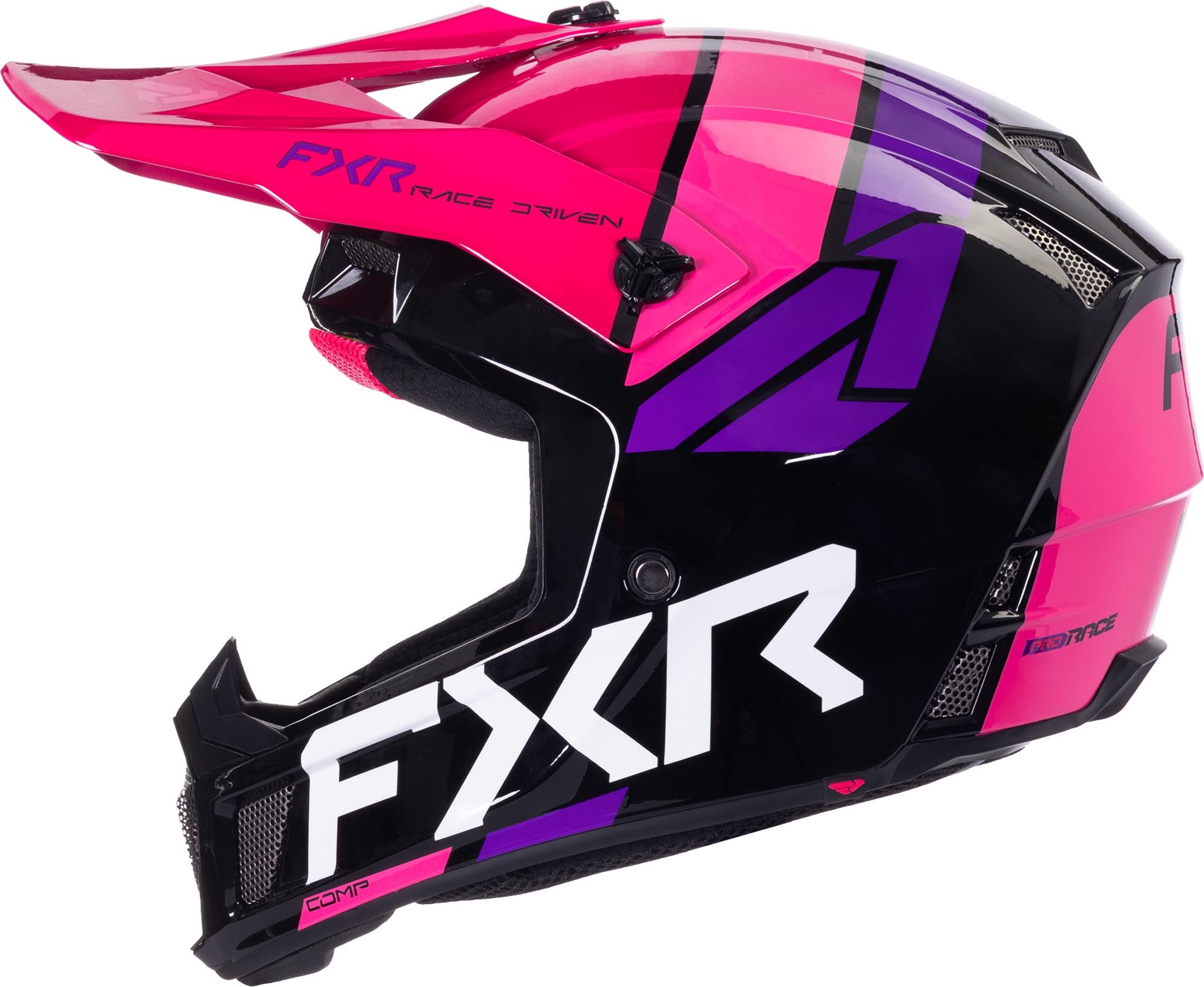 FXR Clutch Comp Casco da motocross nero/rosa S Figura 4