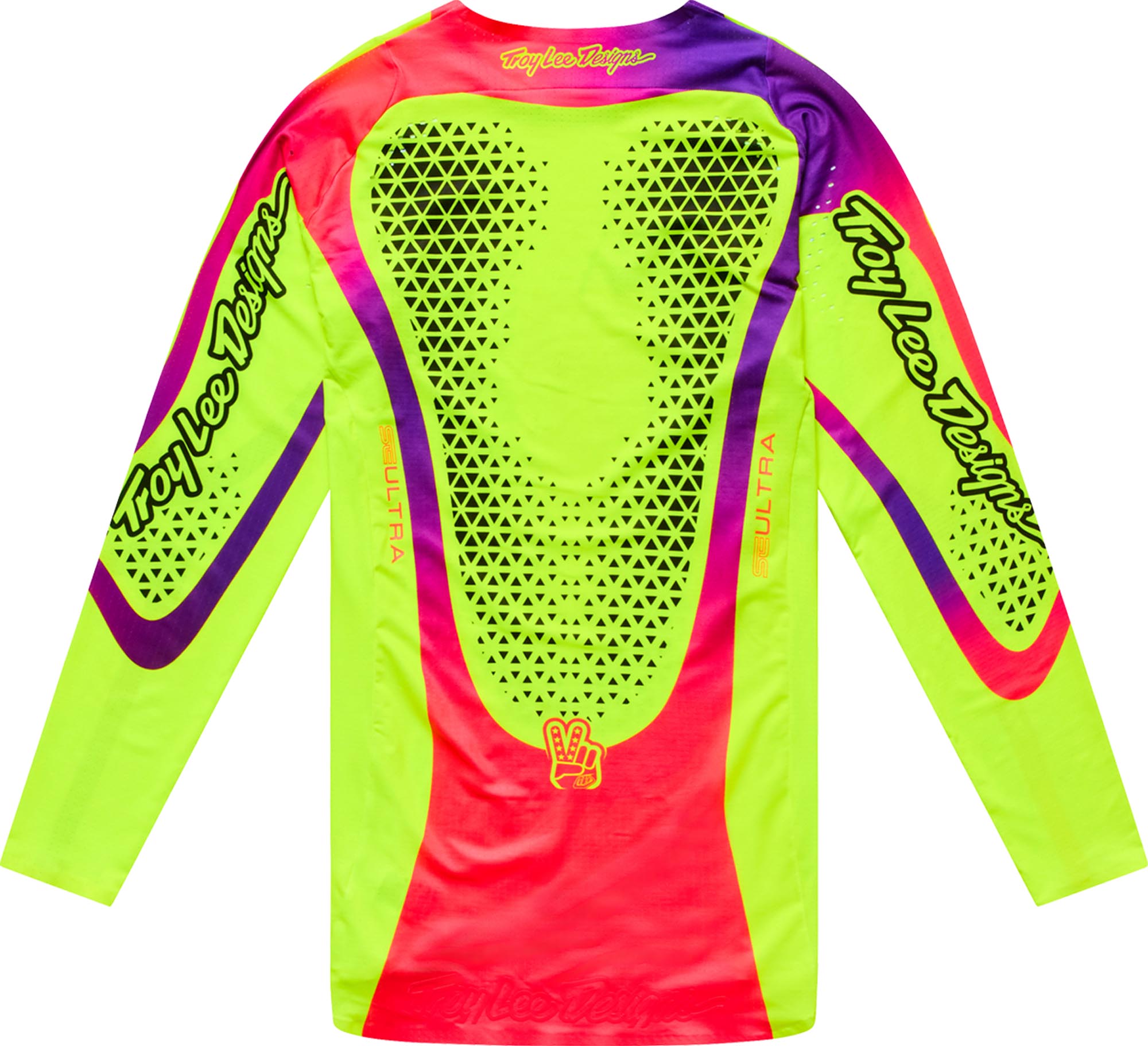 Troy Lee Designs SE Ultra Aura Motocross-trøye neongul M Figur 2