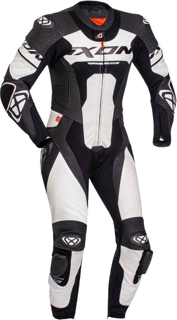 Ixon Jackal One Piece Motorcycle Leather Suit black/white XL Figure 1