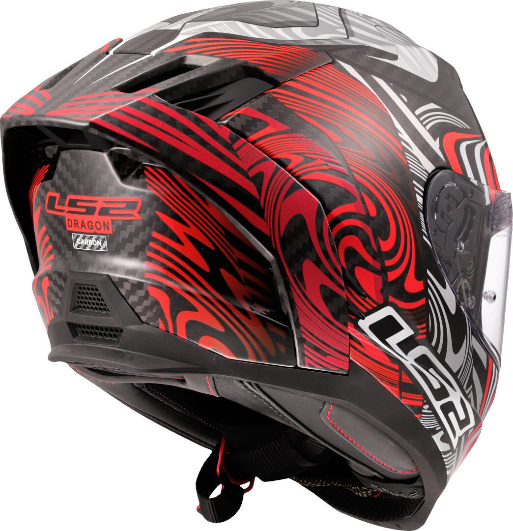 LS2 FF807 Dragon Enthum Carbon Helm carbon/rot/weiß M (57/58) Abbildung 5