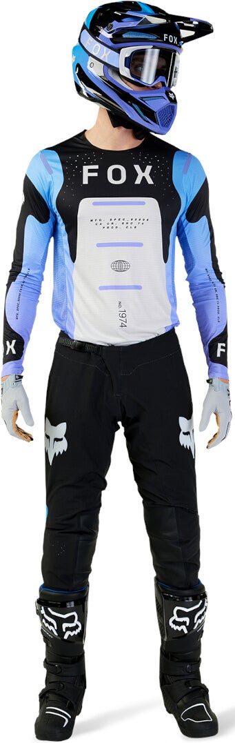 FOX Flexair Magnetic Motocross trøje sort/hvid/lilla L Figur 2