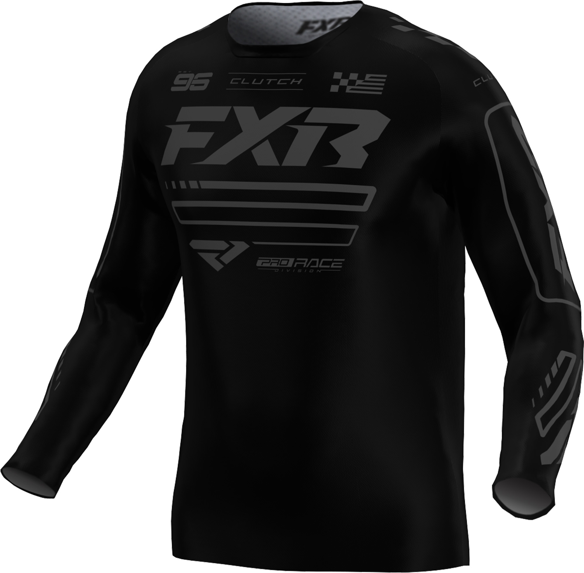 FXR Clutch Motocross trøje sort/grå L Figur 1