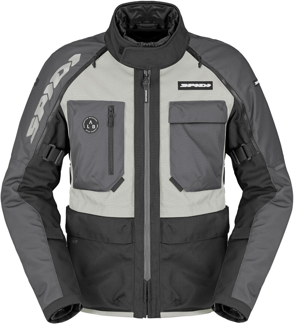 Spidi Crossmaster 2 H2Out waterproof Motorcycle Textile Jacket Black/Ice M Figure 1
