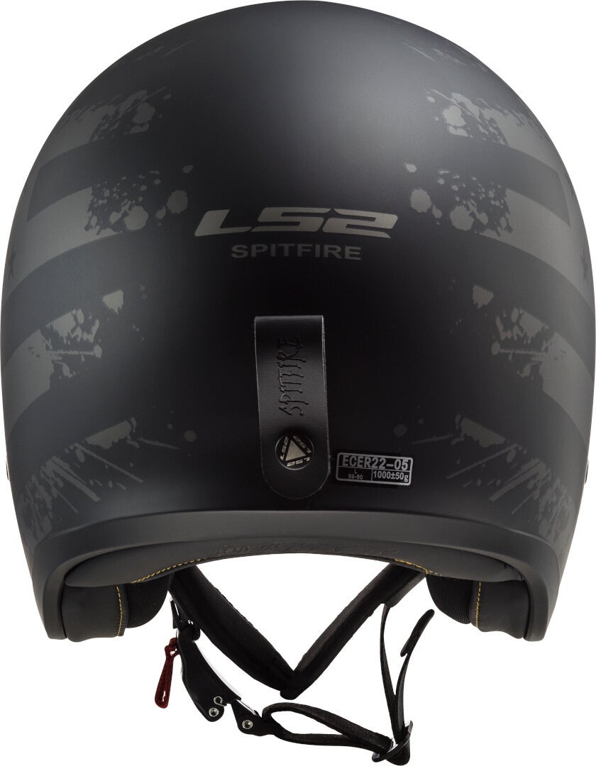 LS2 OF599 Spitfire II Black Flag Cască cu reacție XXL (63/64) Figura 3