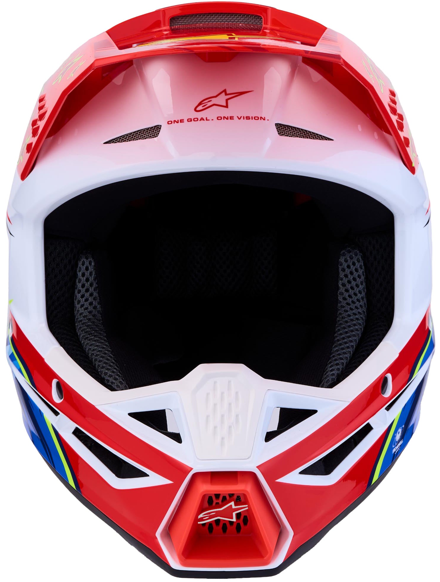 Alpinestars S-M3 Falcon Κράνος Motocross κόκκινο/άσπρο/μπλε Μ (57/58) Γράφημα 6
