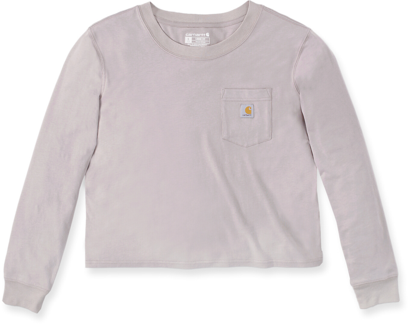 Carhartt Relaxed Fit Lightweight Pocket Cămașă cu mânecă lungă pentru femei Gri deschis XS Figura 1