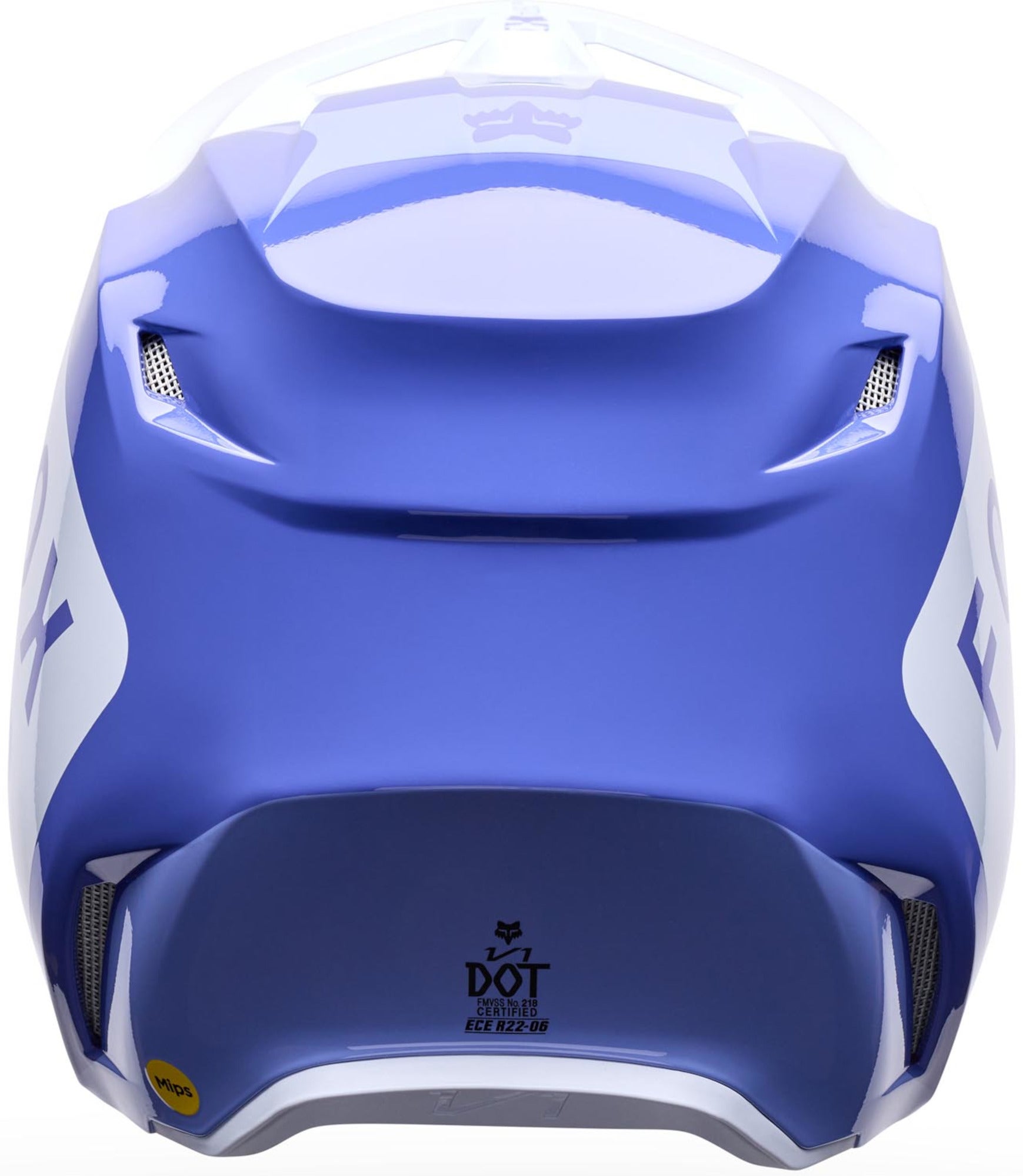 FOX V1 Noble Jeugd motocrosshelm paars/wit J/S (49/51) Figuur 4