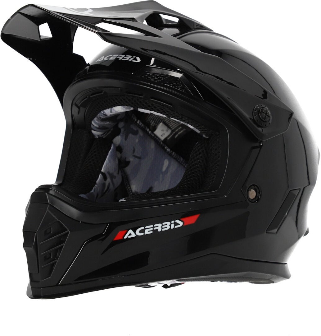 Acerbis Rider Solid Casco de motocross juvenil negro Y/XL (53/54) Figura 3