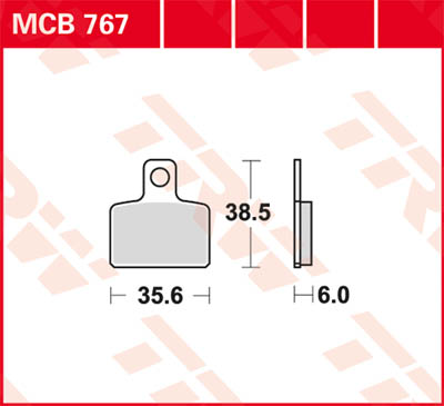 TRW Lucas Bremsbelag MCB767 Figur 1