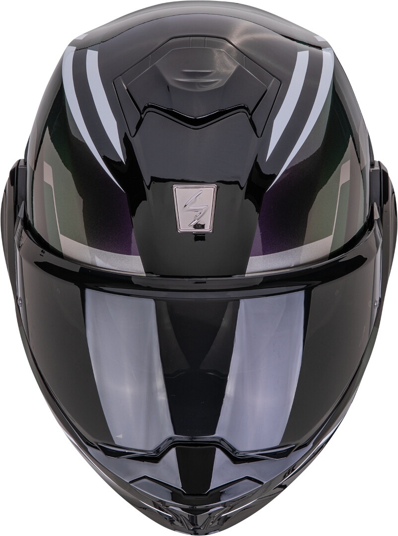 Scorpion EXO Tech Evo Furio Casco nero/viola/argento S (55/56) Figura 4