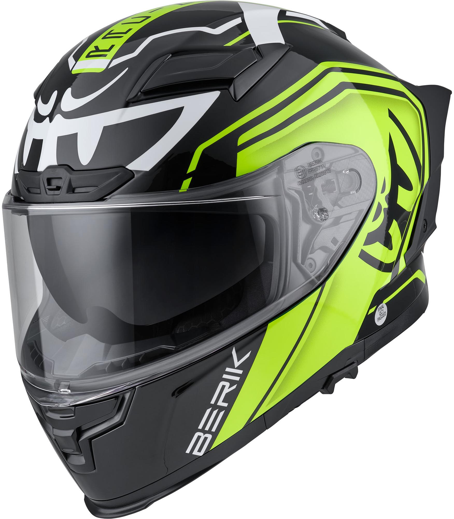 Berik FF871 Mapuro Helm schwarz/gelb S Abbildung 1