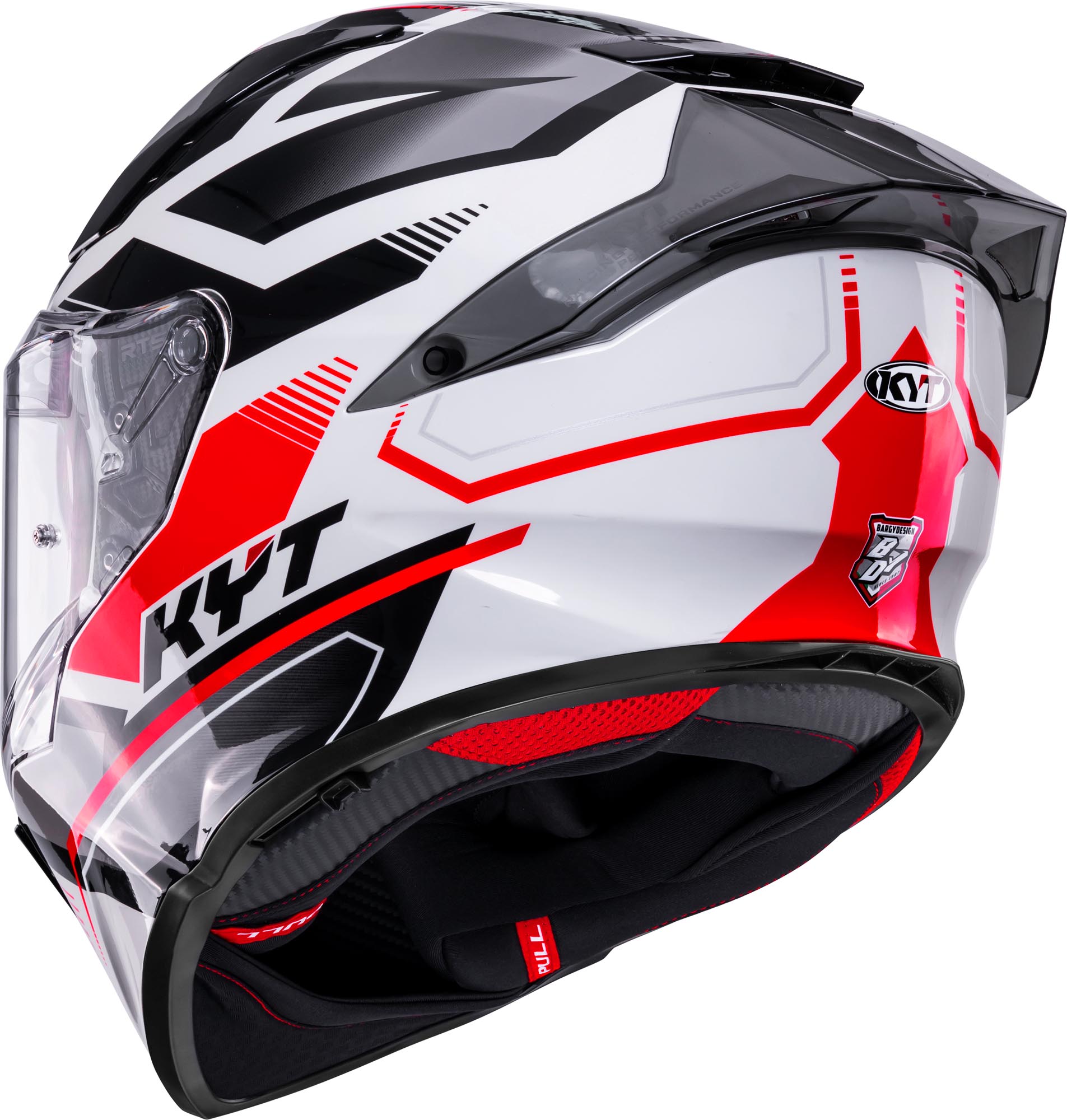 KYT R2R Parsec Casco gris/rojo/blanco S (55/56) Figura 3