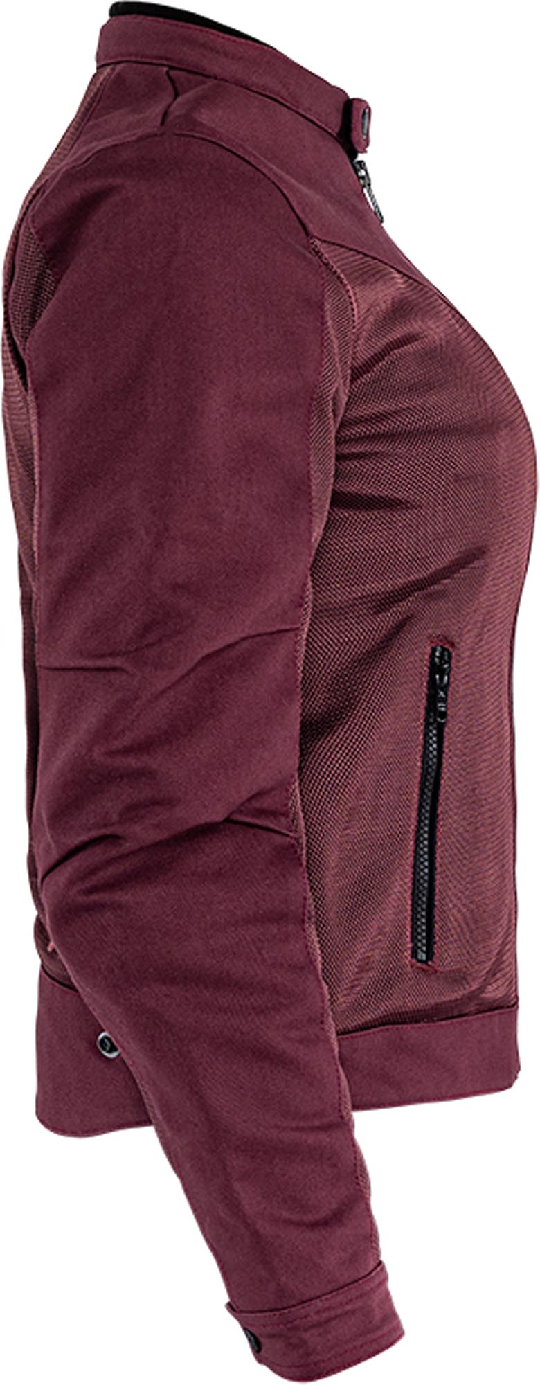 John Doe Aero Mesh perforierte Damen Motorrad Textiljacke rot L Abbildung 6