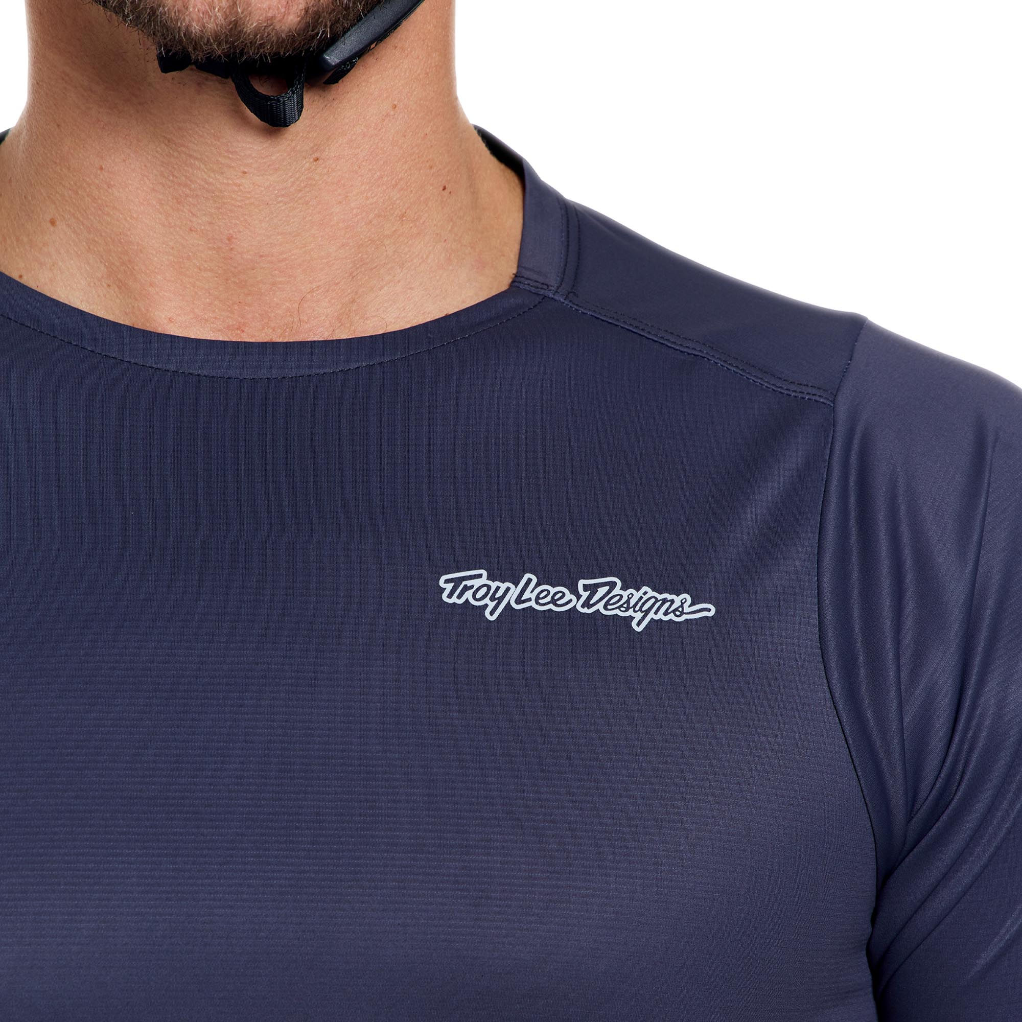Troy Lee Designs Skyline Pro Mono Maillot de vélo à manches courtes carbone/bleu XL Figure 8