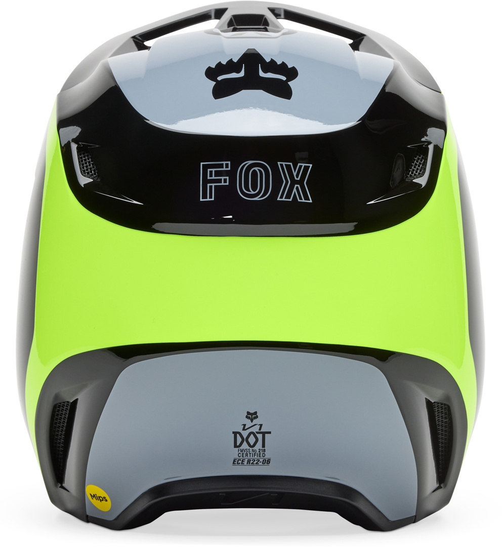 FOX V1 Flow MIPS Motocross Helm schwarz/gelb M (57/58) Abbildung 3