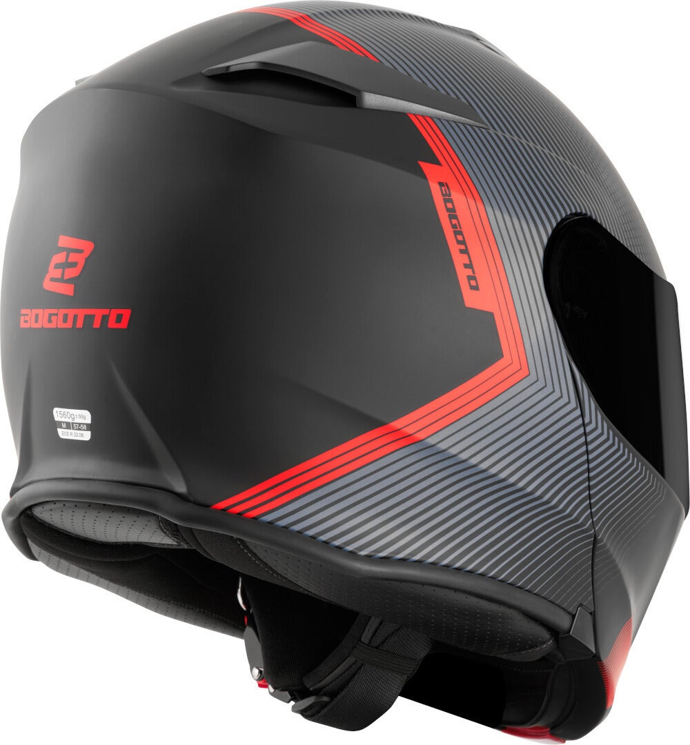 Bogotto H271 Wayke Casco nero opaco/arancione XS (53/54) Figura 4