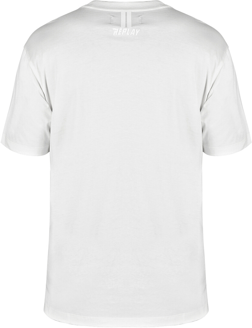 Replay Logo Maglietta Bianco M Figura 2