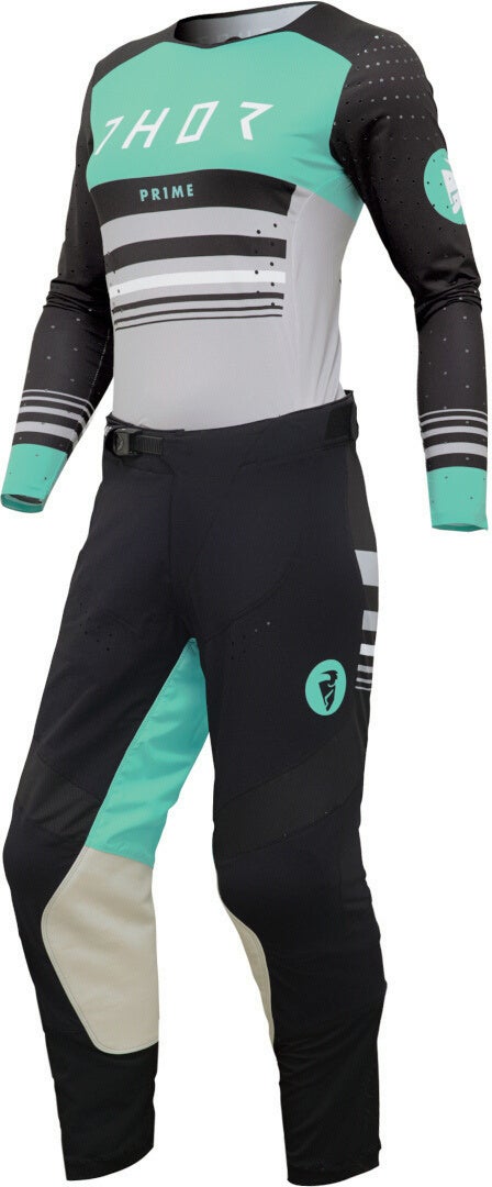 Thor Prime Blaze Motocross Bukser til damer sort/grøn 13/14 Figur 4