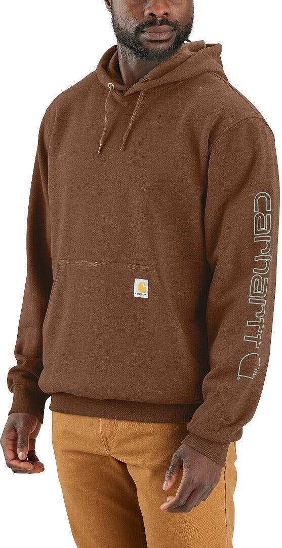 Carhartt Iconic K288 Logo Φούτερ καφέ/πράσινο M Γράφημα 3
