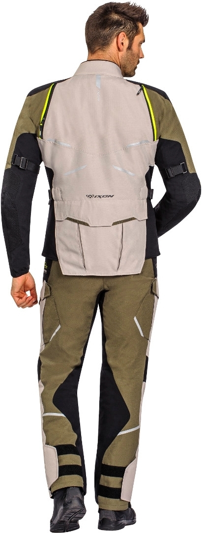 Ixon Eddas Motorcycle Textile Jacket black/olive M Figure 4