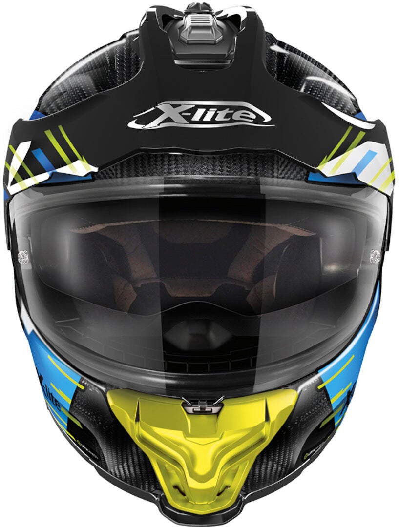 X-Lite X-552 Ultra Carbon Waypoint N-Com Casco nero/blu/giallo S (56) Figura 3