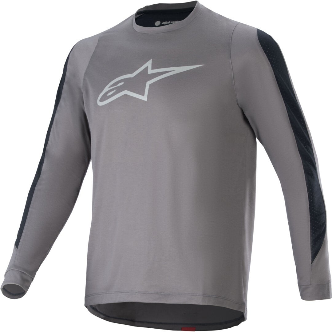 Alpinestars Men's Dark Grey A-Dura Dri Astar Long Sleeve Bicycle Jersey
